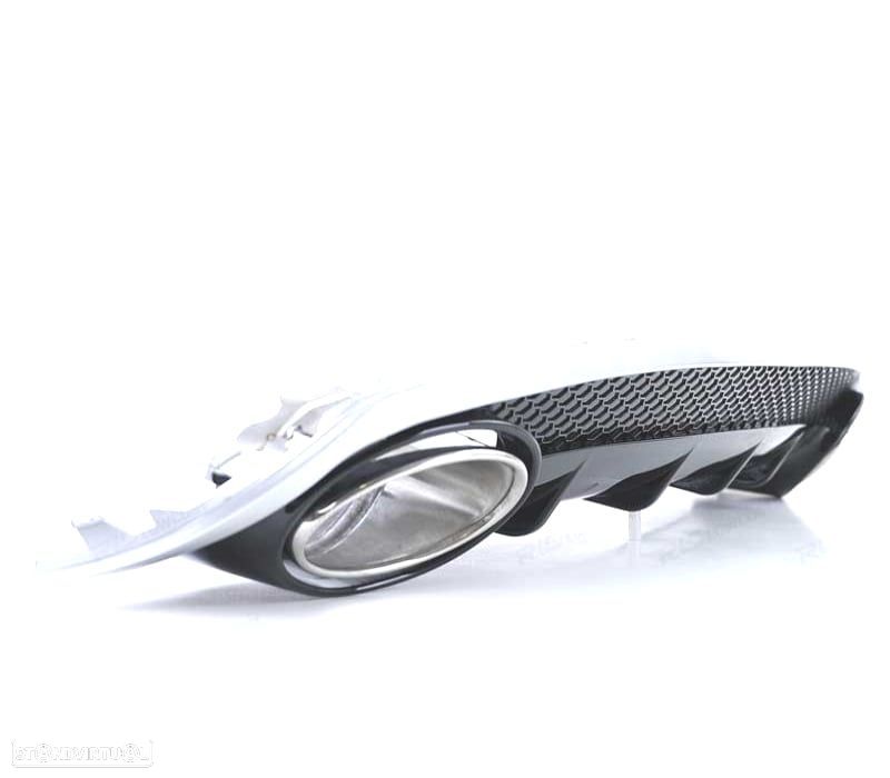 DIFUSOR TRASEIRO AUDI A4 B8 11-15 DUPLA SAIDA LOOK RS4 - 3