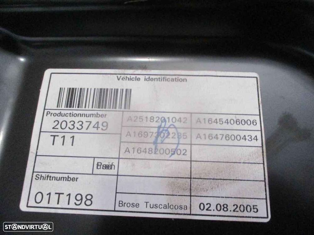 Elevador Sem Motor A2518201042 A1697302235 A1648200502   A1645406006 A1647600434 MERCEDES ML W164 2005 320CDI 4X4 V6 24V 225CV  5P CINZENTO TD - 3