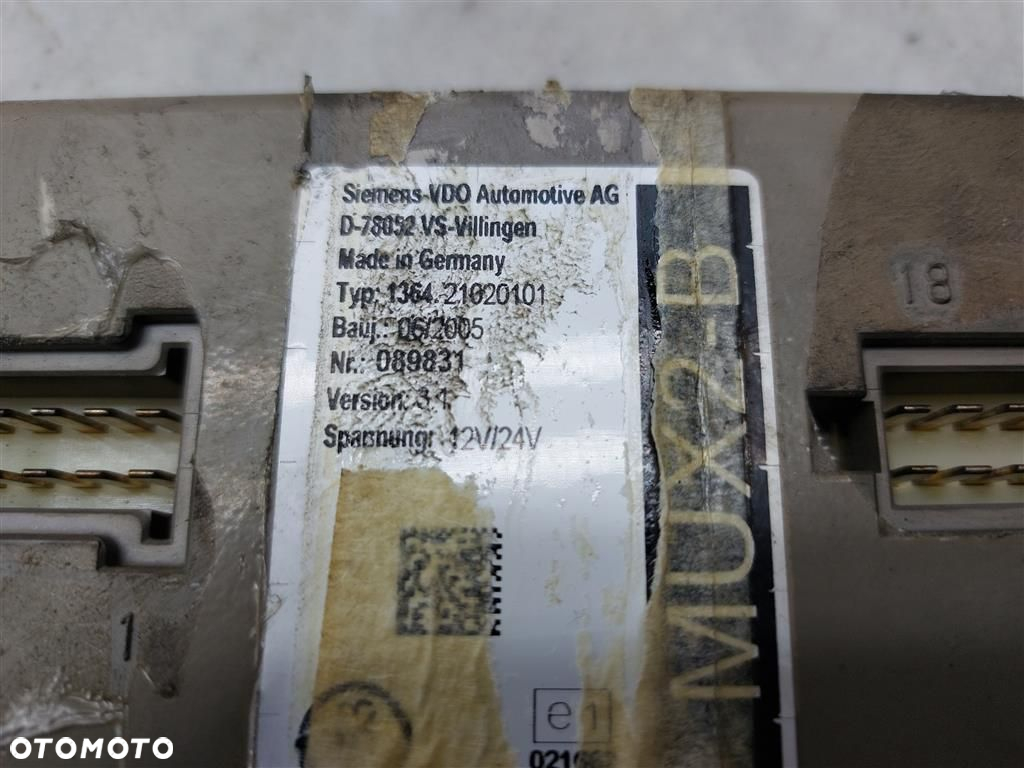 MODUŁ Sterownik Solaris Urbino SIEMENS VDO 136421020101 - 2