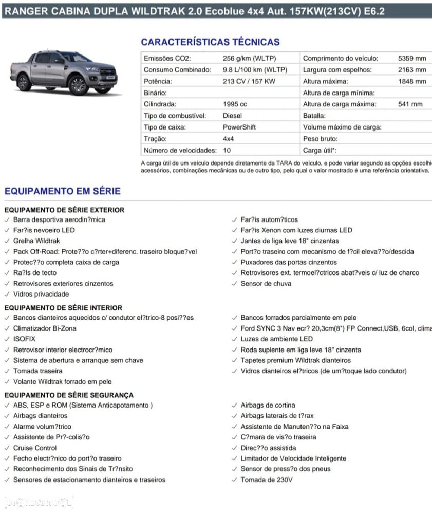 Ford Ranger 2.0 TDCi SC Wildtrak Aut.4WD - 11