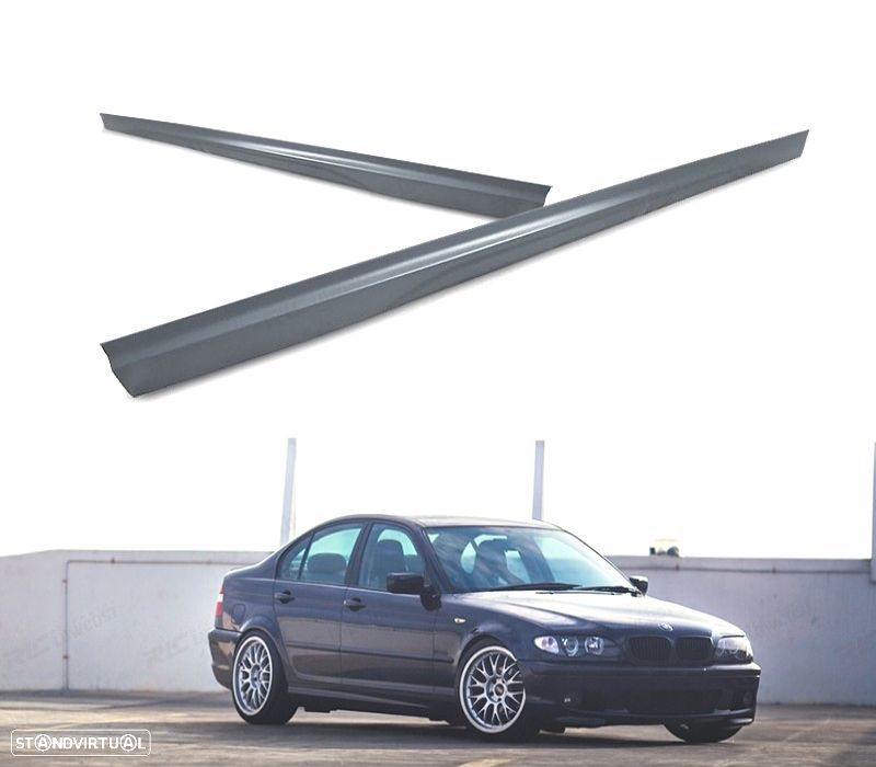 EMBALADEIRAS LATERAIS BMW E46 98-05 BERLINA TOURING LOOK M - 1