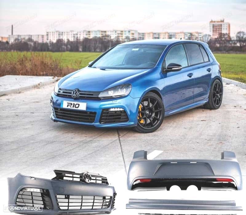 KIT CARROÇARIA VOLKSWAGEN VW GOLF 6 MK VI 08-12 LOOK R20 - 1