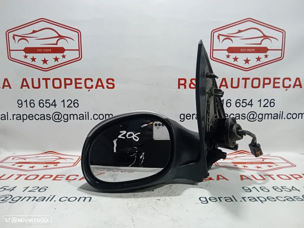 Espelho Retrovisor Esquerdo Peugeot 206 Elétrico Original - 4