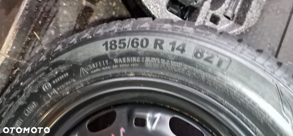 KOŁO ZAPASOWE CONTINENTAL 14" 5X100 185/60R14 + ZESTAW NAPRAWCZY VW SEAT SKODA - 5