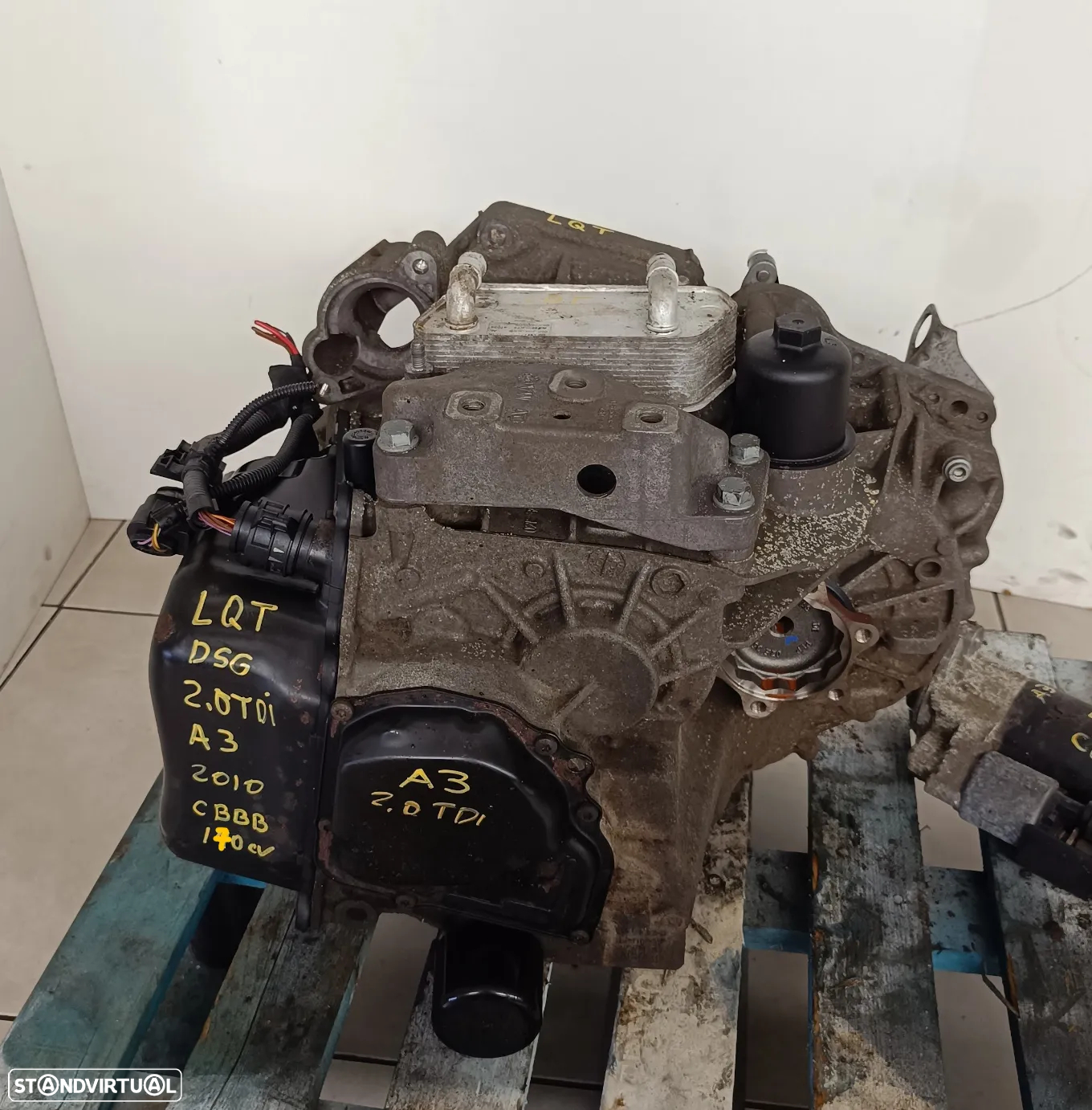 Motor Audi A3 2.0TDI 170cv CBB caixa 6v DSG 6 v automatica DSG LQT - 9
