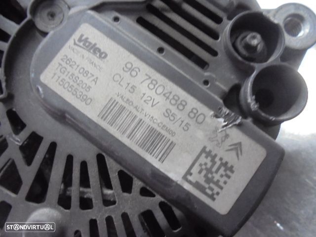 Alternador 9678048880 PEUGEOT 207 2012 1.4HDI PEUGEOT 207 2011 1.6HDI 92CV 5P CINZA CITROEN C3 2014 1.4HDI 70CV 5P BRANCA PEUGEOT 308 SW FASE 2 2012 1.6HDI 90CV 5P CINZA VALEO PEUGEOT 208 2015 1.4 HDI 70CV 5P CINZA VALEO 12V - 4