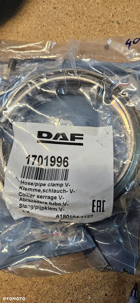 OBEJMA RURY WYDECHOWEJ DAF 1701996 - 1