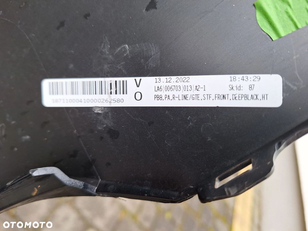 VW PASSAT B8 R-LINE GTE LIFT 19- NIE KLEJONY! ZDERZAK PRZÓD PRZEDNI ORYG.3G0807221G WYSYŁKA 24H - 16