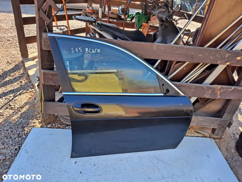 BMW E65 DRZWI PRAWY PRZÓD BLACK