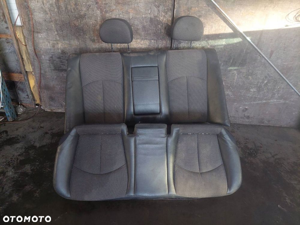 FOTELE KOMPLET LEWY PRAWY KANAPA TYŁ MERCEDES W211 SEDAN PÓŁSKÓRA - 1