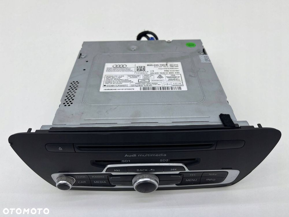 AUDI Q3 8U RADIO CZYTNIK NAWIGACJA 8U0035193B - 7