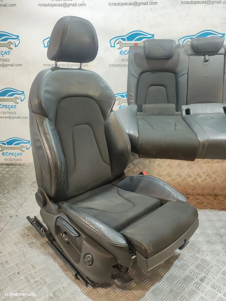 Conjunto Bancos Pele Tecido Audi A5 8T 8TA Sportback S Line S-Line eléctricos - 5