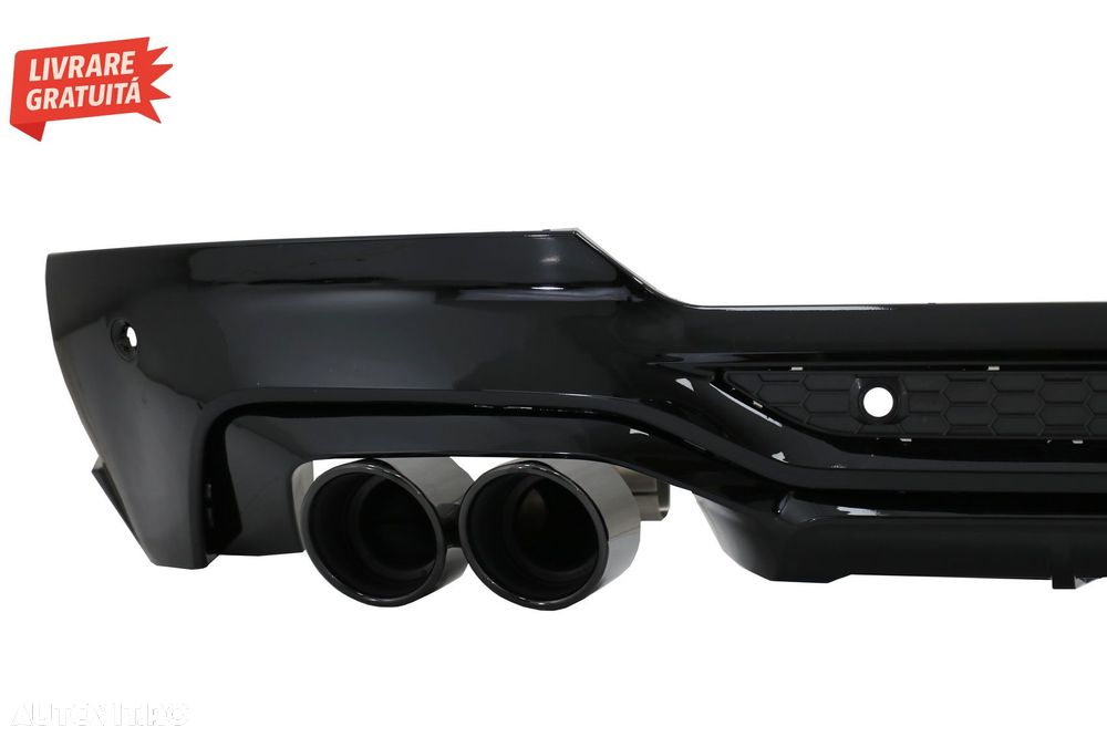 Difuzor Bara Spate cu Evacuare Dubla BMW X4 G02 (2018-up) M Sport- livrare gratuita - 2