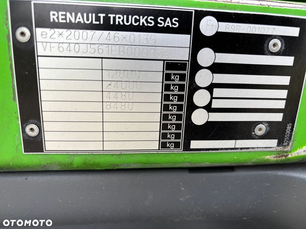 Renault D12 wywrotka, 12 ton DMC , zaczep do przyczepy , oryginalny kiper Meiller, mały przebieg od 1 właściciela z Niemiec, 6100 kg ładowność. manualna skrzynia , na resorze, idealna pod minikoparkę , przyczepę ( Mercedes ATEGO, AXOR, MAN TGM ) - 17