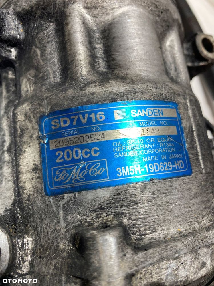KOMPRESOR SPRĘŻARKA KLIMATYZACJI FORD C-MAX VOLVO V50 2.0 D 3M5H-19D629-HD - 3