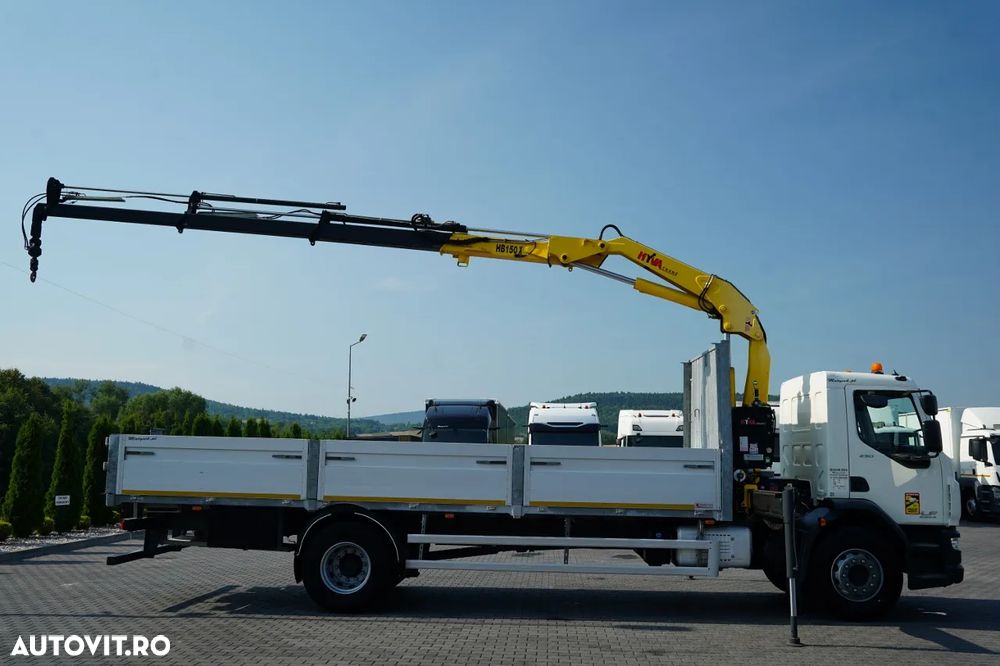 DAF LF 250 / 4x2 / CAROSERIE DE LIVRARE 7,3 m / HYVA HB150XE3 HGV / RIDICARE MAXIMĂ: 10,06 M / PODEA REZISTENTĂ / ROTATOARE / TELECOMANDĂ / EURO 6 - 6