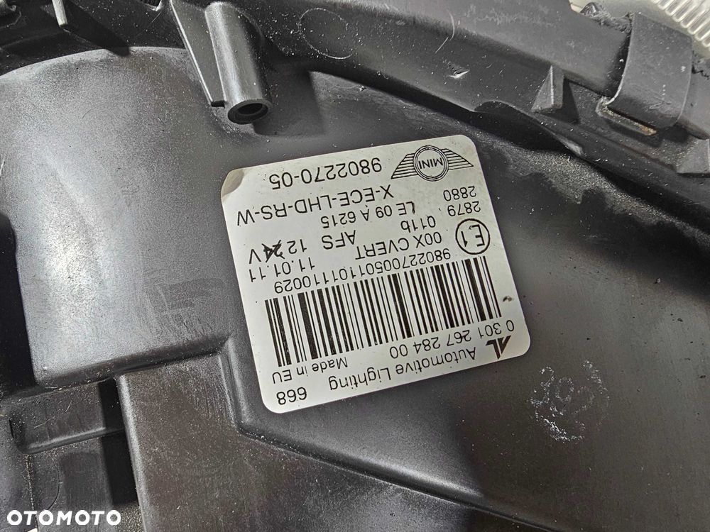 MINI R60 COUNTRYMAN PACEMAN Lampy Przednie Bi-Xenon Komplet Lewa + Prawa Europa - 11