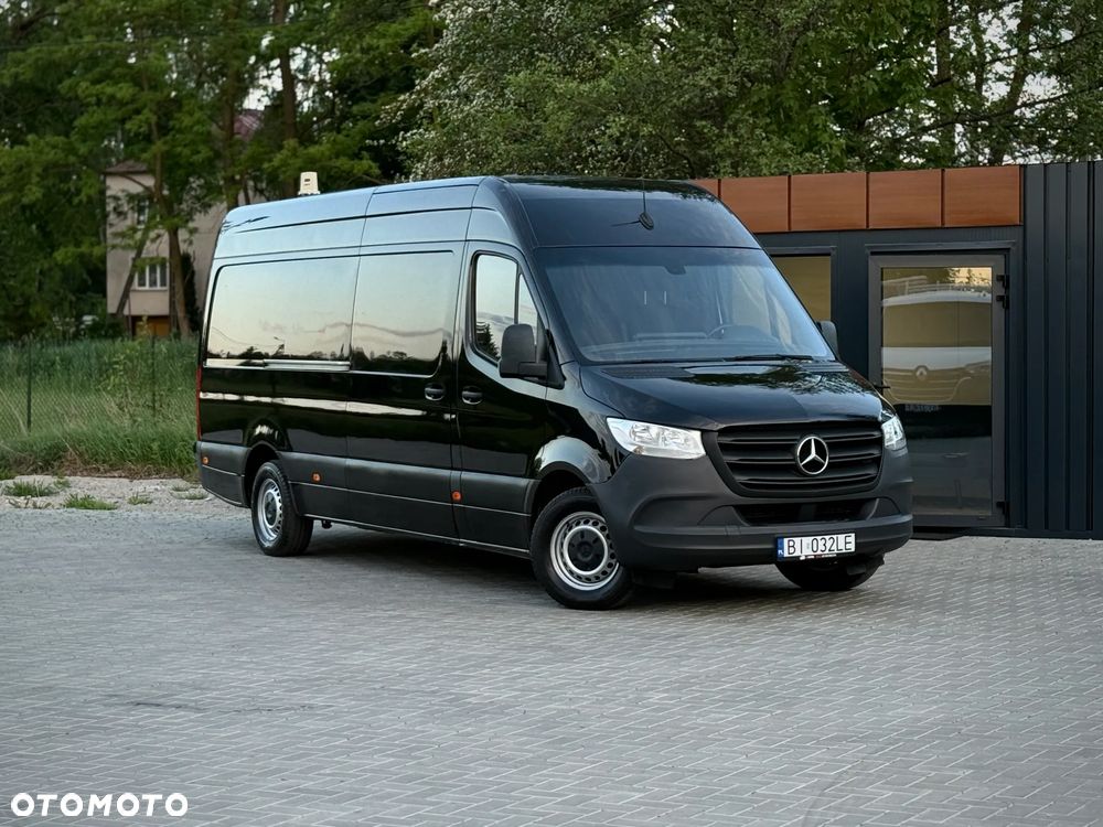 Mercedes-Benz Sprinter 314 CDI / Maxi L3 H2 / 2020 Rok Produkcji /  Automat 7G Tronic / 2.143cm3 OM651 / Czarny / Zarejestrowany w PL - 1