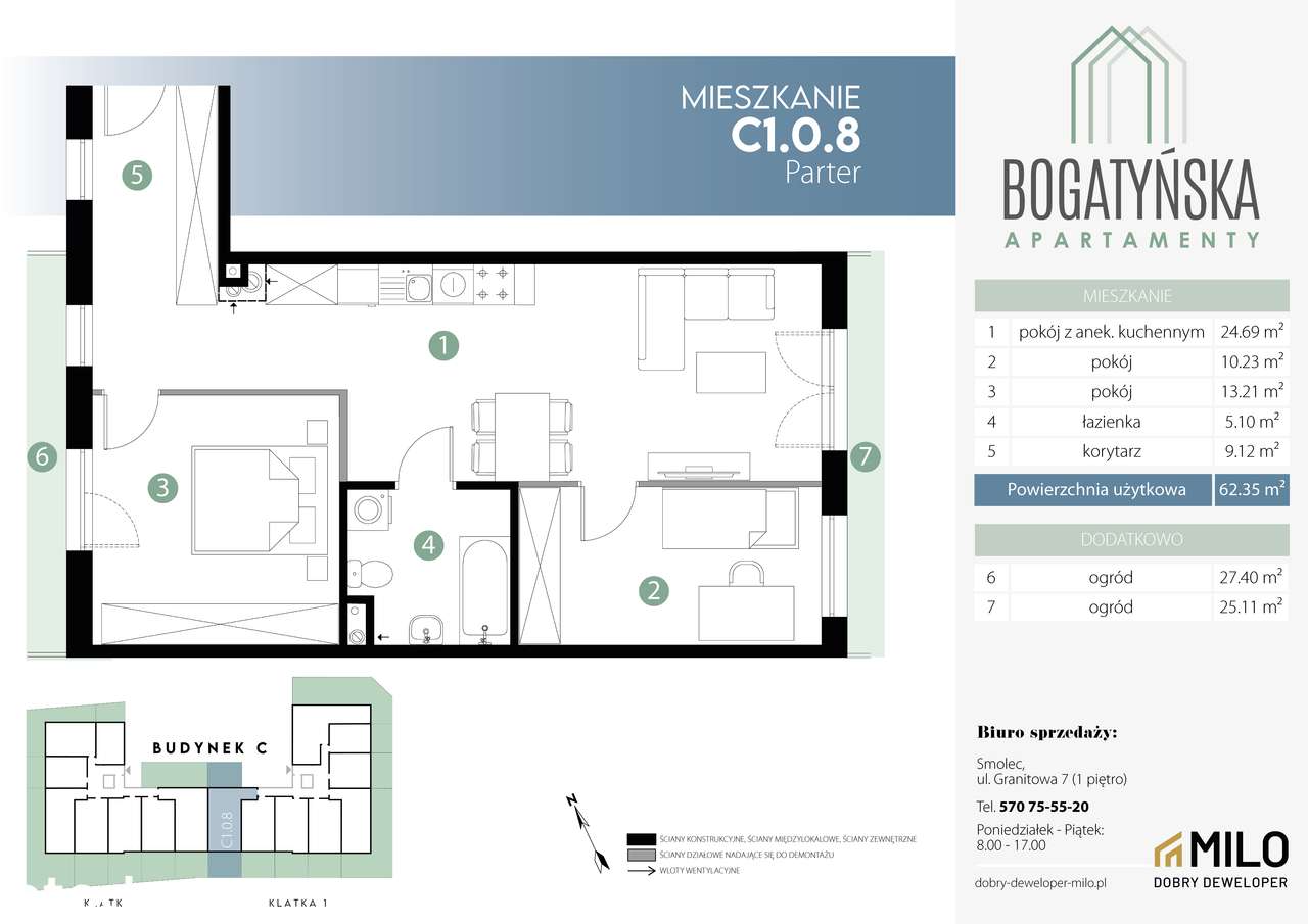 Bogatyńska Apartamenty Mieszkanie C1.0.8 - NOWY ETAP!