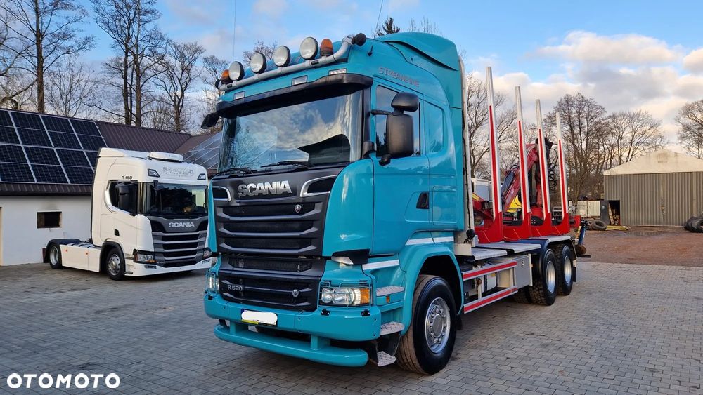 Scania R520 V8 HIAB LOGLIFT - 1