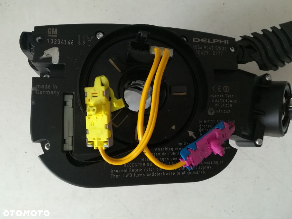 PRZEŁĄCZNIK ZESPOLONY, STACYJKA, MODUŁ CIM, TAŚMA, MANETKA OPEL VECTRA C LIFT 13204146 - 5
