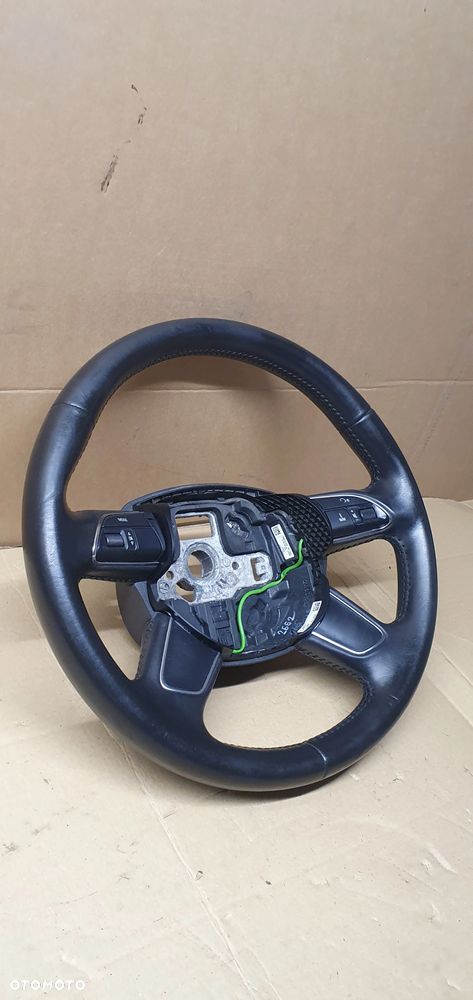 Kierownica multifunkcyjna multifunkcja skórzana skóra Audi A4 B8 Lift 4L0419091AC - 4