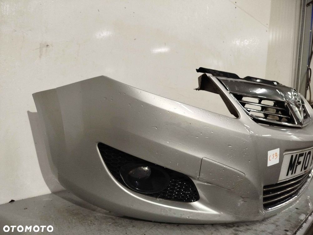 ^ ZDERZAK PRZÓD PRZEDNI OPEL ZAFIRA B II 2 LIFT FL Z157 SREBRNY HALOGENY - 3