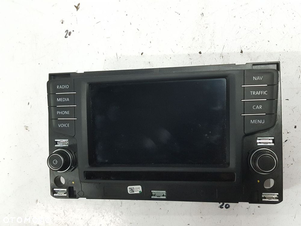 VW TOURAN 3 III 5T 15r- EKRAN WYŚWIETLACZ PANEL NAWIGACJI 3G0919605D - 1