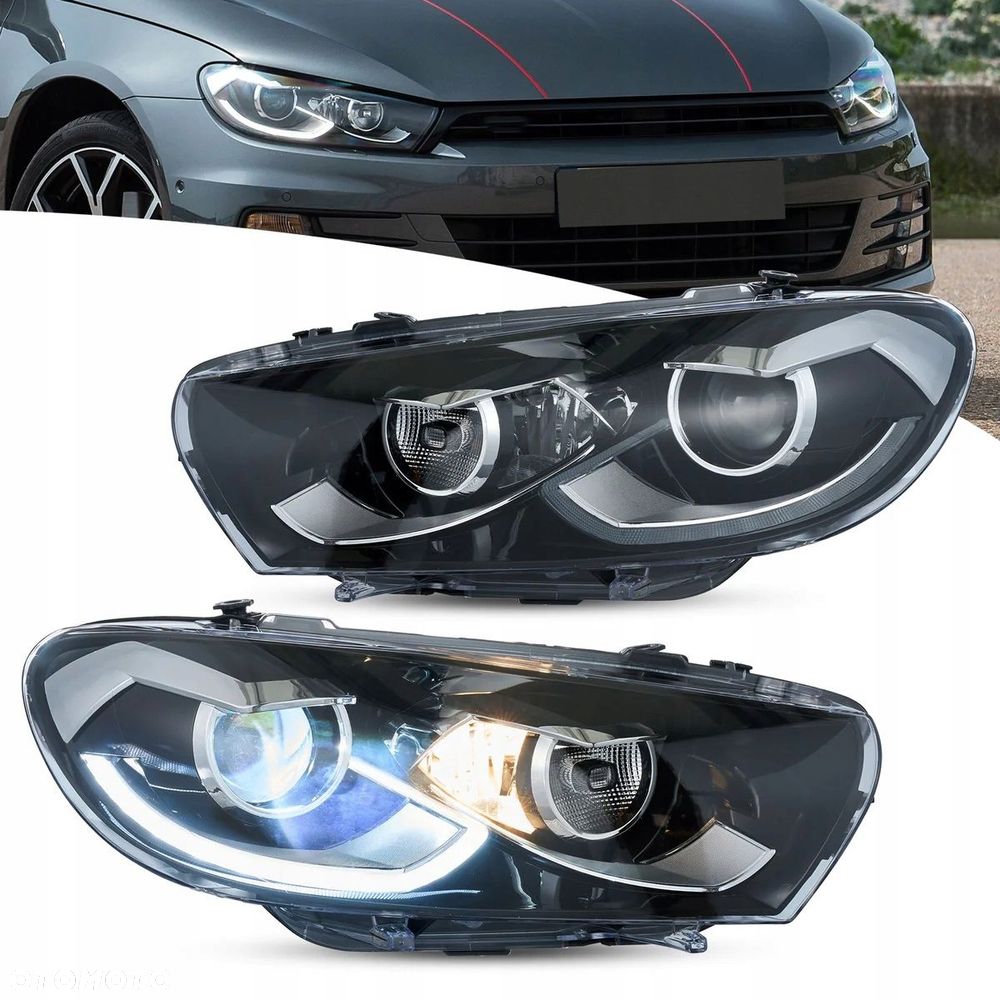 Reflektory Lampy kpl Vland Full Led Tuning VW Scirocco 3 III 1k8 2008-2014 - 5