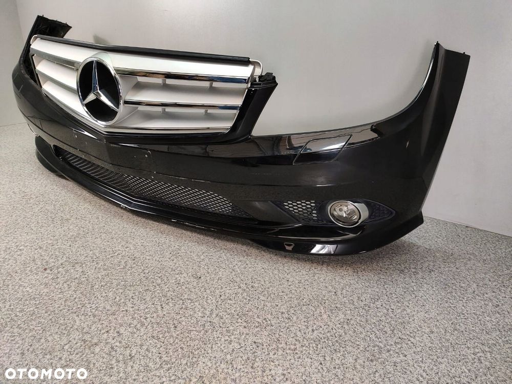 MERCEDES C KLASA W204 AMG ZDERZAK PRZÓD GRILL SPRYSKI XENON KOMPLETNY - 4