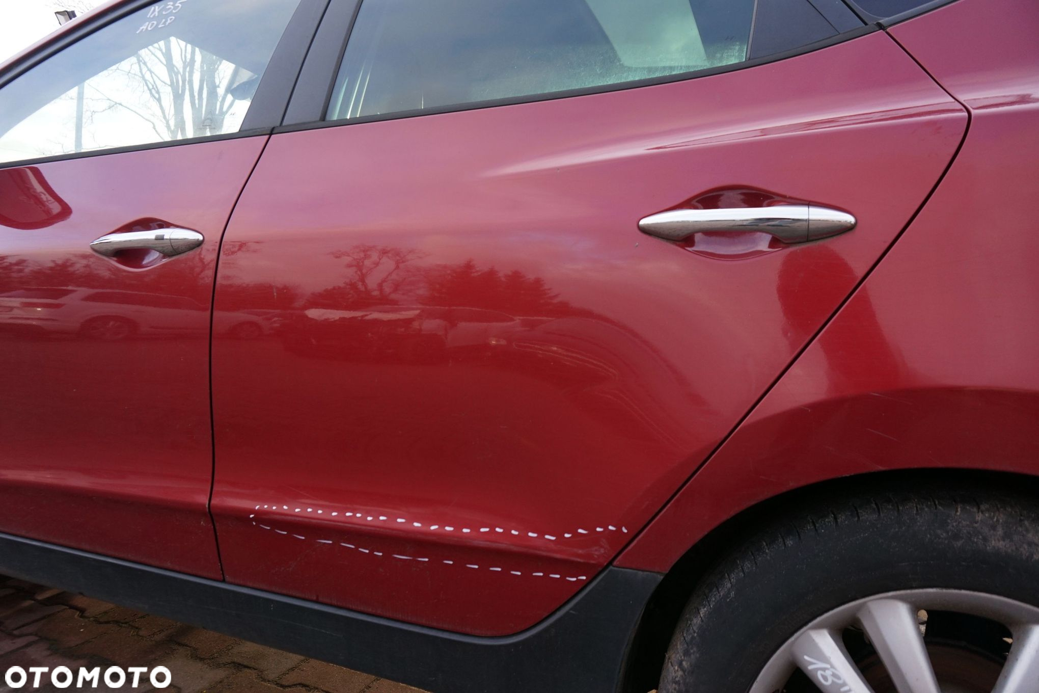 DRZWI TYLNE LEWE IX35 I  AA1 A0 77003-2Y000 CZERWONY (INFRA RED) HYUNDAI 2009-2015 - 3