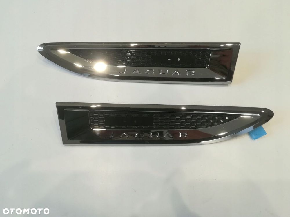 JAGUAR E-PACE X540 LISTWA WLOT BŁOTNIKA CHROM LEWA PRAWA SATYNA KOMPLET ORYGINAŁ - 3