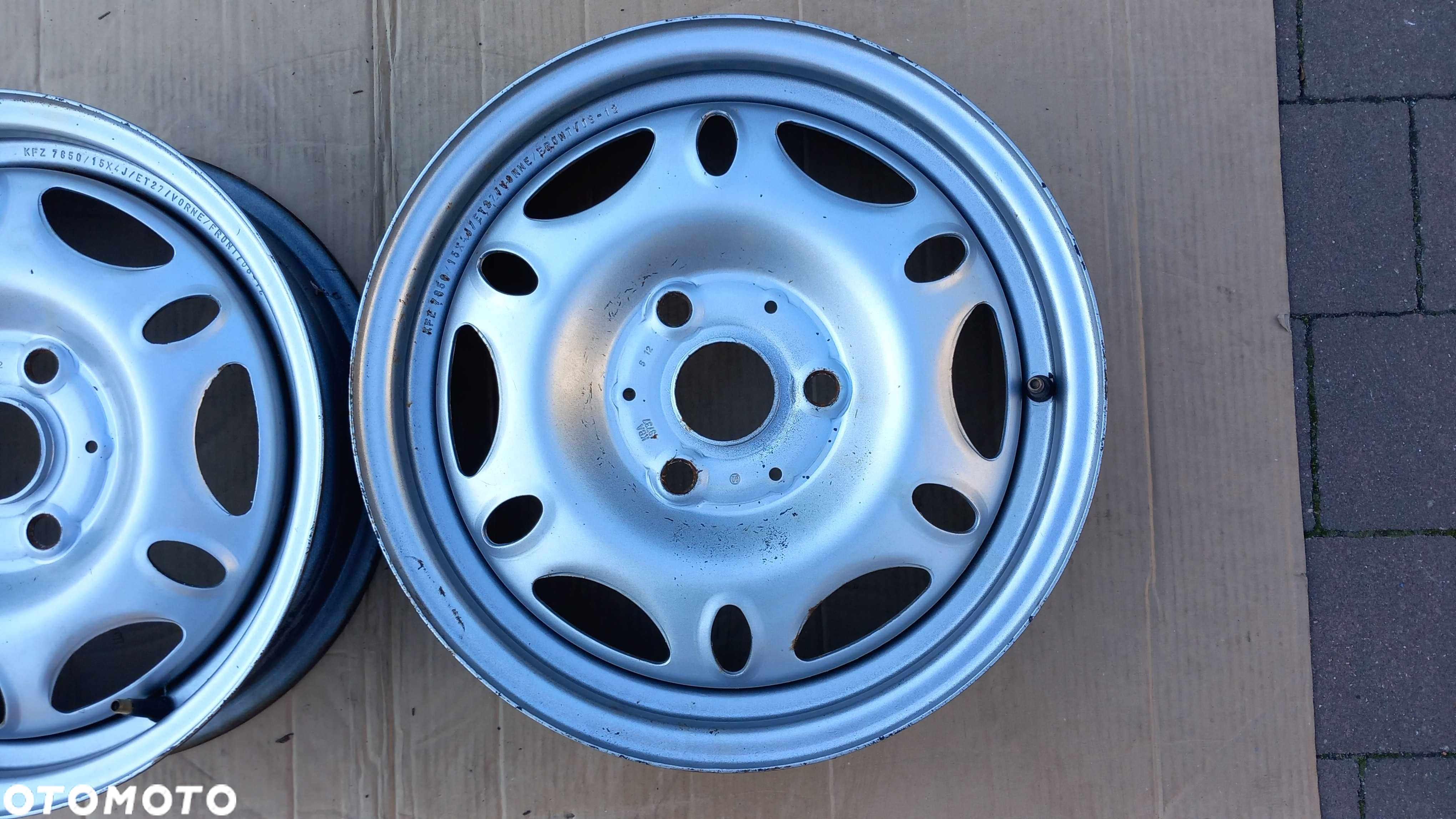 Felgi 2 szt.oryg. SMART 4Jx15 , 3x112.5, ET27, przednie - 4