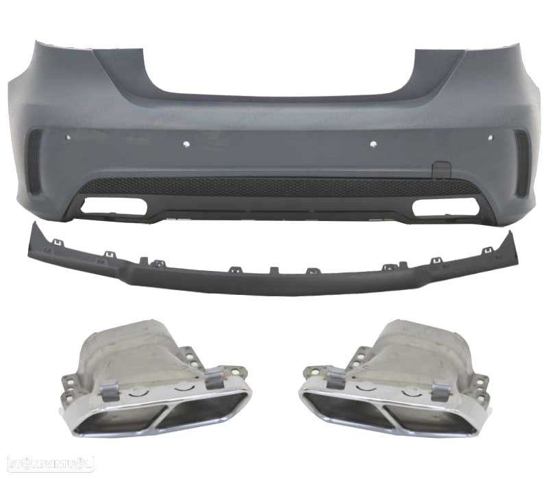 PARA-CHOQUES TRASEIRO PARA MERCEDES W176 LOOK AMG A45 12-15 - 3