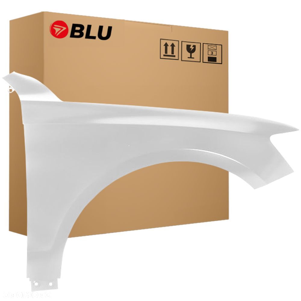 BLU Błotnik AUDI Q5 8R LX7W prawy srebrny 08-16 przód EisSilber - 1