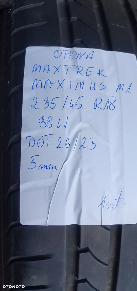 1X Opona Maxtrek Maximus M1 235/45 r18 2623 5mm - 10