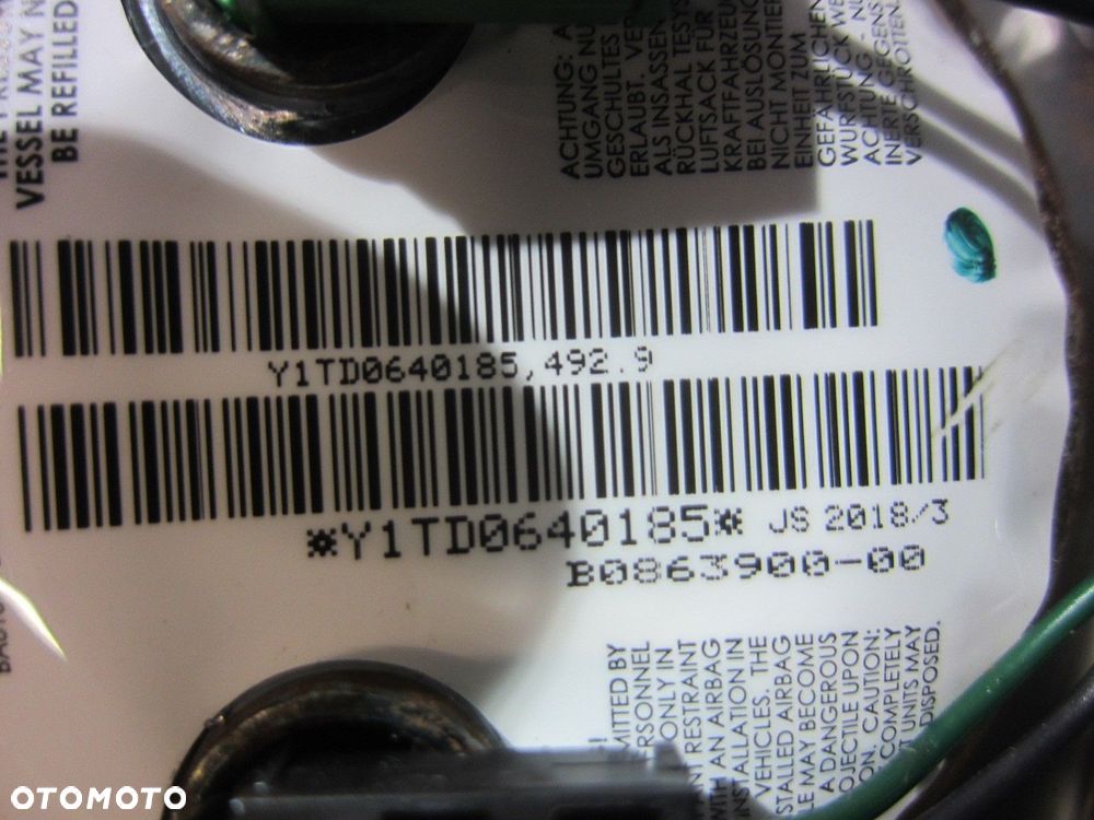 BMW X3 G01 G02 PODUSZKA POWIETRZNA KIEROWCY AIRBAG 32306878440 USA 6878440 - 8