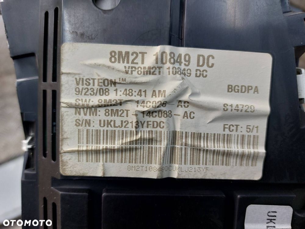 ZESTAW STARTOWY FORD MONDEO MK4 2.0 TDCI 7G91-12A650-UH 8M2T-10849-DC - 8