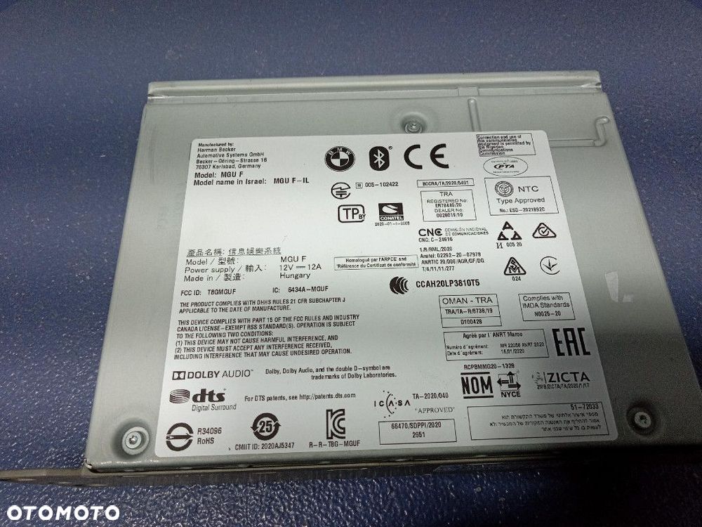 BMW IX3 G08 G01 RADIO NAWIGACJA MGU 5A3BC21 - 7