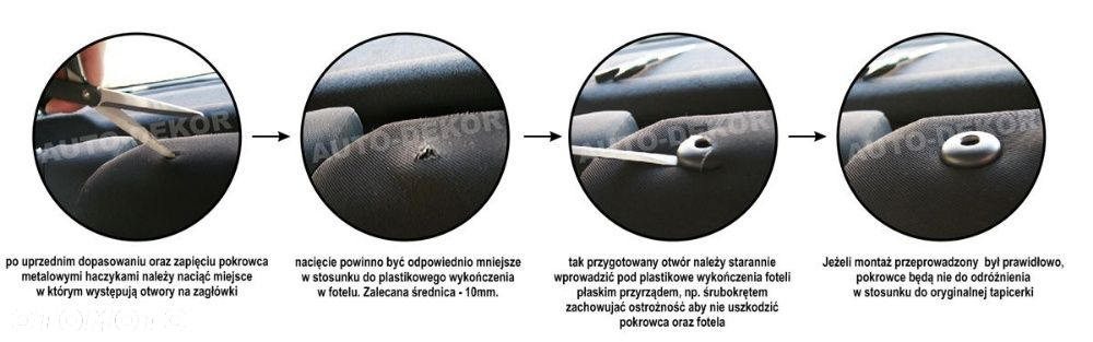 VW Sharan Seat Alhambra Ford Galaxy 5OS 95-2010 r Pokrowce samochodowe - 8