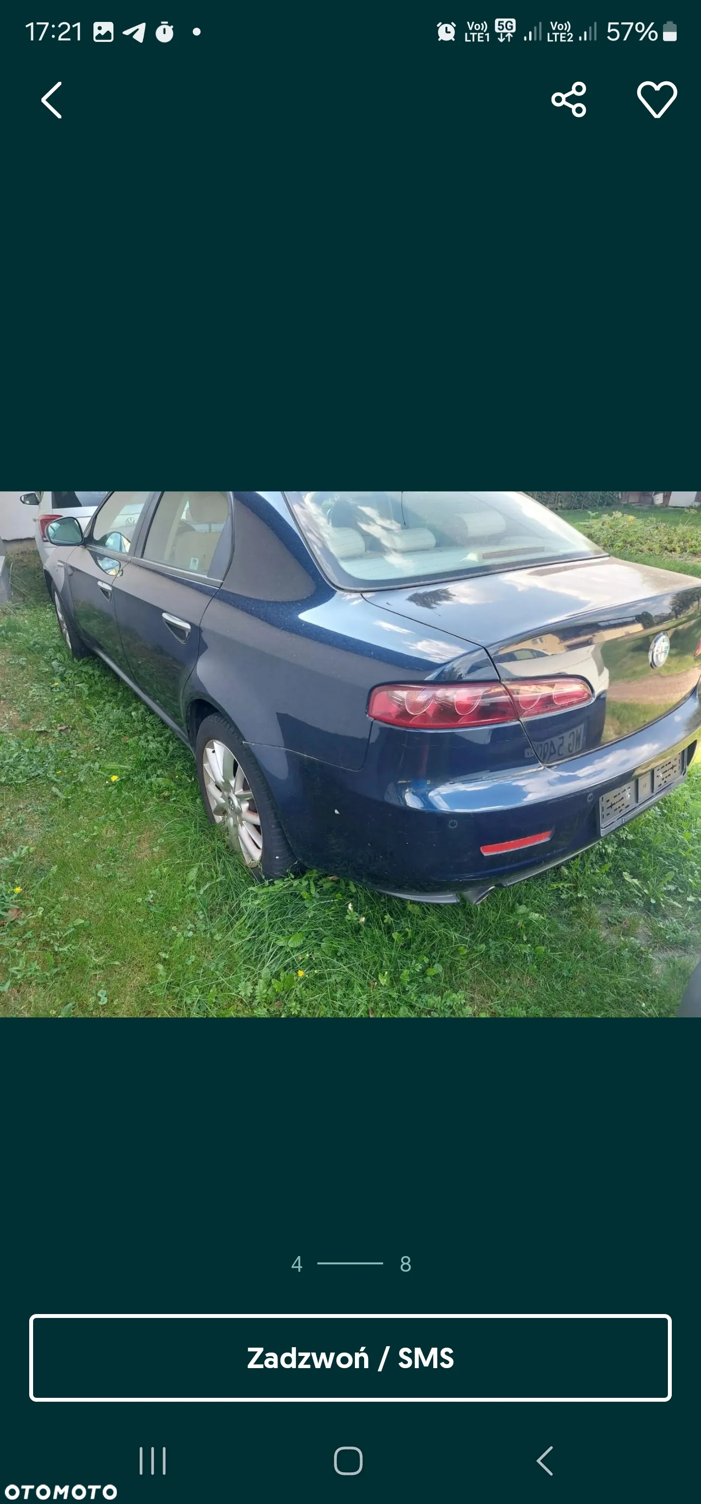 Alfa Romeo 159 wszystkie części Lublin kolor 568 - 4