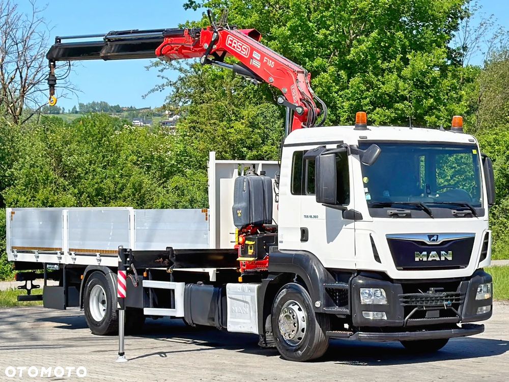 MAN TGS 18.360 * SKRZYNIA 7,15 m * FASSI F135A.2.22 E + PILOT * STAN BDB - 2