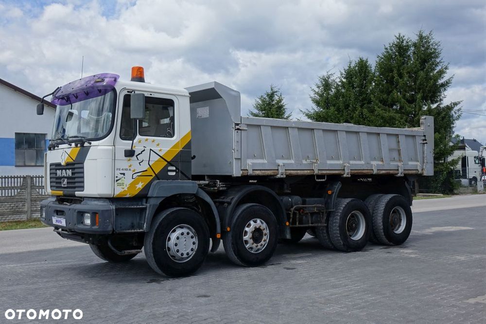 MAN FE 410 A /8x4 / MANUAL / WYWROTKA /BIBENNE / DWUSTRONNA / HYDROKLAPA / HYDROBURTA - 1