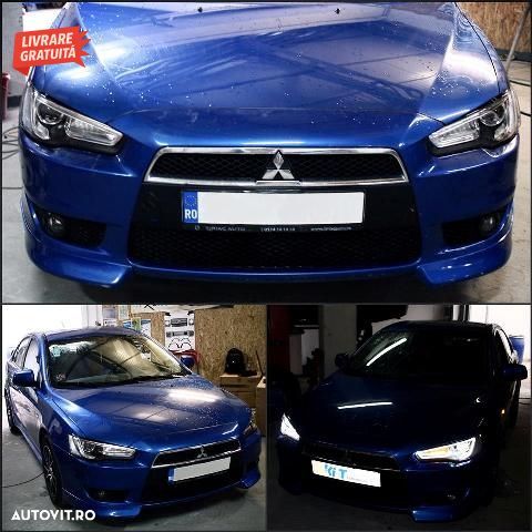 Faruri LED DRL Mitsubishi Lancer (2007-2017) Dual Projector Semnal Secvential Dina- livrare gratuita - 13