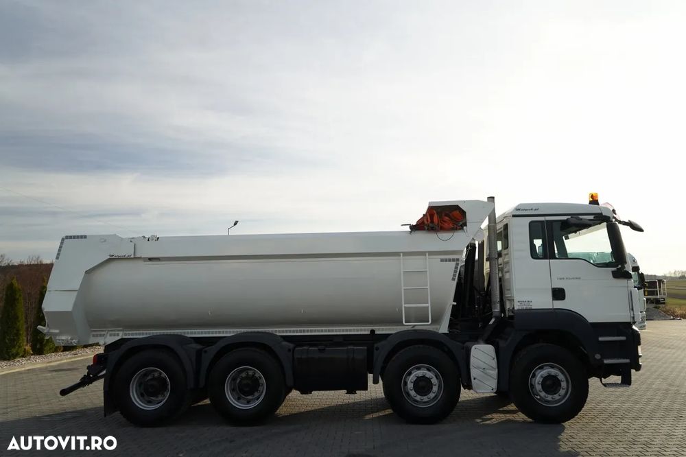 MAN TGS 35.440 / 8X4 / BASCULĂ SPATE / CLAPETĂ HIDRAULICĂ / MANUALĂ / EURO 5 - 11