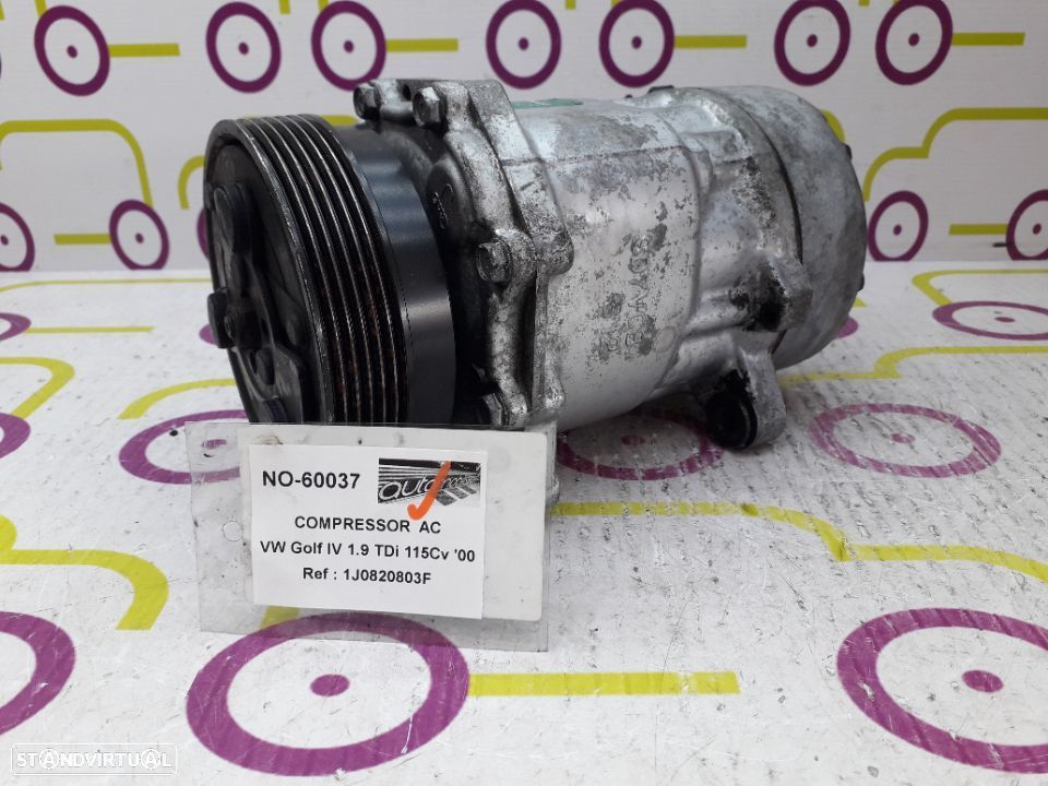 Compressor AC Volkswagen Golf IV 1.9 TDi 115Cv de 2000 - Ref: 1J0820803F - NO60037 - 1