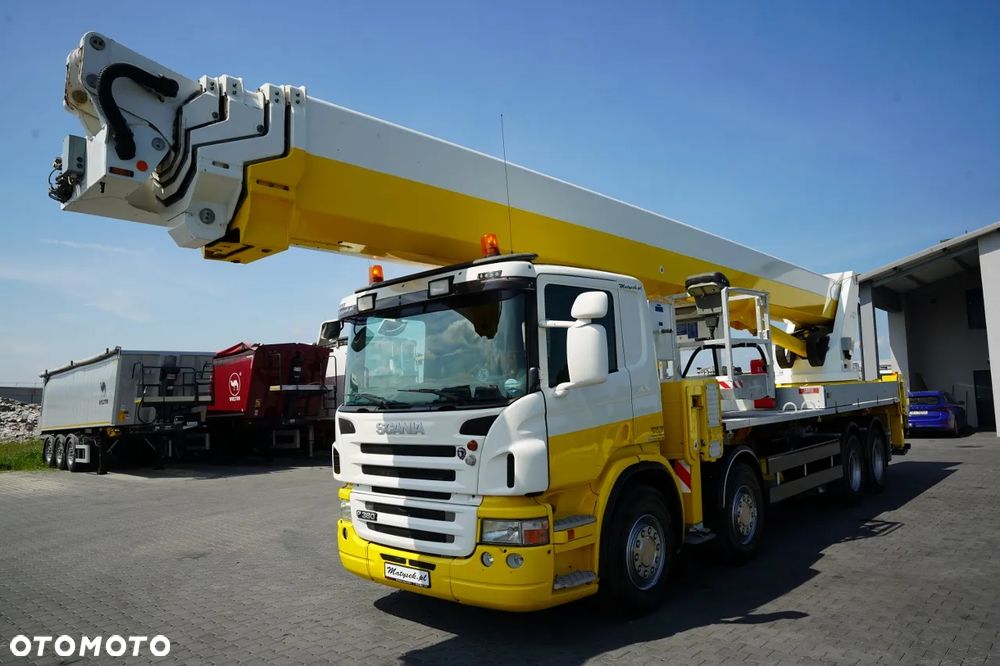 Scania P 380 / 8x4 / PODNOŚNIK KOSZOWY / PALFINGER WT 700 / WYSOKOŚĆ ROBOCZA 70 M / - 4