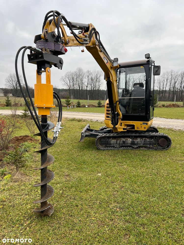 Caterpillar MINIKOPARKA CAT 302,7 gąsienicowa 2x łyżka Grabie WIERTNICA widły 303,5 Catepillar 305 koparka 3 5 tony sprowadzona 1 właściciel po serwisie BOBCAT SANNY YANMAR JCB KUBOTA mini koparka - 24