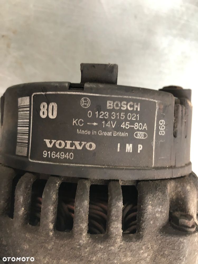 P-3269 . Alternator 80A 9164940 6PK Volvo V40 2.0 Benz 0123315021 - Gwarancja Wysyłka - 2