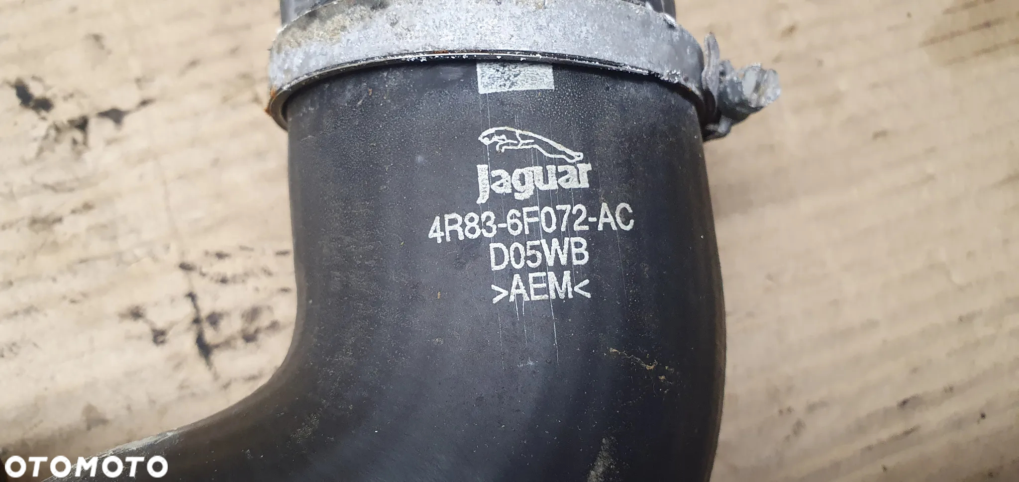 Przewód wąż rura intercoolera Jaguar XF X250 2.7 TDV6 4R83-6F072-AC - 6